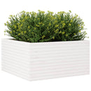 plantekasse 90x90x46 cm massivt fyrretræ hvid