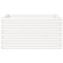 plantekasse 90x90x46 cm massivt fyrretræ hvid