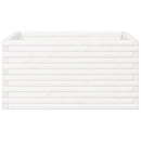 plantekasse 90x90x46 cm massivt fyrretræ hvid