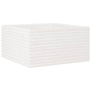 plantekasse 90x90x46 cm massivt fyrretræ hvid