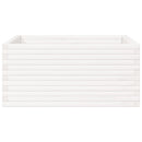 plantekasse 100x100x46 cm massivt fyrretræ hvid