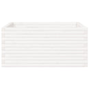 plantekasse 100x100x46 cm massivt fyrretræ hvid