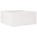 plantekasse 100x100x46 cm massivt fyrretræ hvid