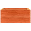 plantekasse 100x100x46 cm massivt fyrretræ gyldenbrun