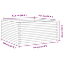 plantekasse 100x100x46 cm massivt douglasgran