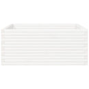 plantekasse 110x110x46 cm massivt fyrretræ hvid