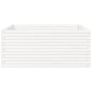 plantekasse 110x110x46 cm massivt fyrretræ hvid