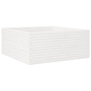 plantekasse 110x110x46 cm massivt fyrretræ hvid