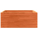 plantekasse 110x110x46 cm massivt fyrretræ gyldenbrun