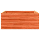 plantekasse 110x110x46 cm massivt fyrretræ gyldenbrun