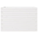 plantekasse 70x40x46 cm massivt fyrretræ hvid