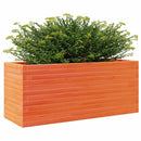 plantekasse 110x40x46 cm massivt fyrretræ gyldenbrun