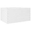 plantekasse 90x60x46 cm massivt fyrretræ hvid