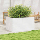 plantekasse 90x60x46 cm massivt fyrretræ hvid