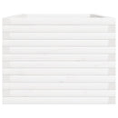 plantekasse 90x60x46 cm massivt fyrretræ hvid