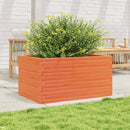 plantekasse 90x60x46 cm massivt fyrretræ gyldenbrun