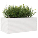 plantekasse 110x60x46 cm massivt fyrretræ hvid