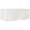plantekasse 110x60x46 cm massivt fyrretræ hvid