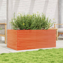plantekasse 110x60x46 cm massivt fyrretræ gyldenbrun