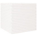 plantekasse 70x70x68,5 cm massivt fyrretræ hvid