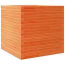 plantekasse 70x70x68,5 cm massivt fyrretræ gyldenbrun
