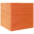 plantekasse 70x70x68,5 cm massivt fyrretræ gyldenbrun