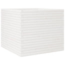 plantekasse 80x80x68,5 cm massivt fyrretræ hvid