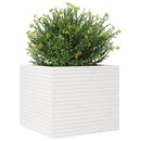 plantekasse 80x80x68,5 cm massivt fyrretræ hvid