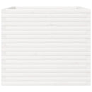 plantekasse 80x80x68,5 cm massivt fyrretræ hvid