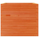 plantekasse 80x80x68,5 cm massivt fyrretræ gyldenbrun