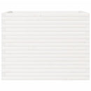 plantekasse 90x60x68,5 cm massivt fyrretræ hvid