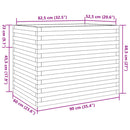 plantekasse 90x60x68,5 cm imprægneret fyrretræ