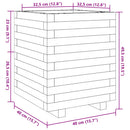 plantekasse 40x40x49,5 cm massivt fyrretræ