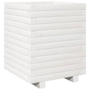 plantekasse 40x40x49,5 cm massivt fyrretræ hvid
