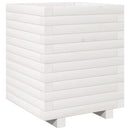 plantekasse 40x40x49,5 cm massivt fyrretræ hvid