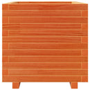 plantekasse 50x50x49,5 cm massivt fyrretræ gyldenbrun
