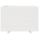 plantekasse 70x70x49,5 cm massivt fyrretræ hvid
