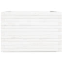 plantekasse 70x70x49,5 cm massivt fyrretræ hvid