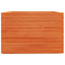 plantekasse 70x70x49,5 cm massivt fyrretræ gyldenbrun