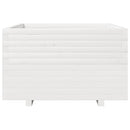 plantekasse 80x80x49,5 cm massivt fyrretræ hvid