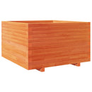 plantekasse 80x80x49,5 cm massivt fyrretræ gyldenbrun