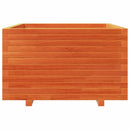 plantekasse 80x80x49,5 cm massivt fyrretræ gyldenbrun