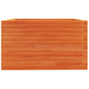plantekasse 80x80x49,5 cm massivt fyrretræ gyldenbrun