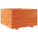 plantekasse 80x80x49,5 cm massivt fyrretræ gyldenbrun