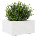 plantekasse 90x90x49,5 cm massivt fyrretræ hvid