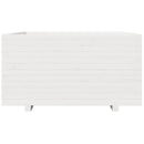plantekasse 90x90x49,5 cm massivt fyrretræ hvid
