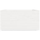 plantekasse 90x90x49,5 cm massivt fyrretræ hvid