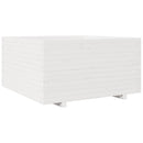 plantekasse 90x90x49,5 cm massivt fyrretræ hvid