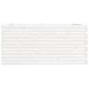 plantekasse 100x100x49,5 cm massivt fyrretræ hvid