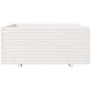 plantekasse 110x110x49,5 cm massivt fyrretræ hvid